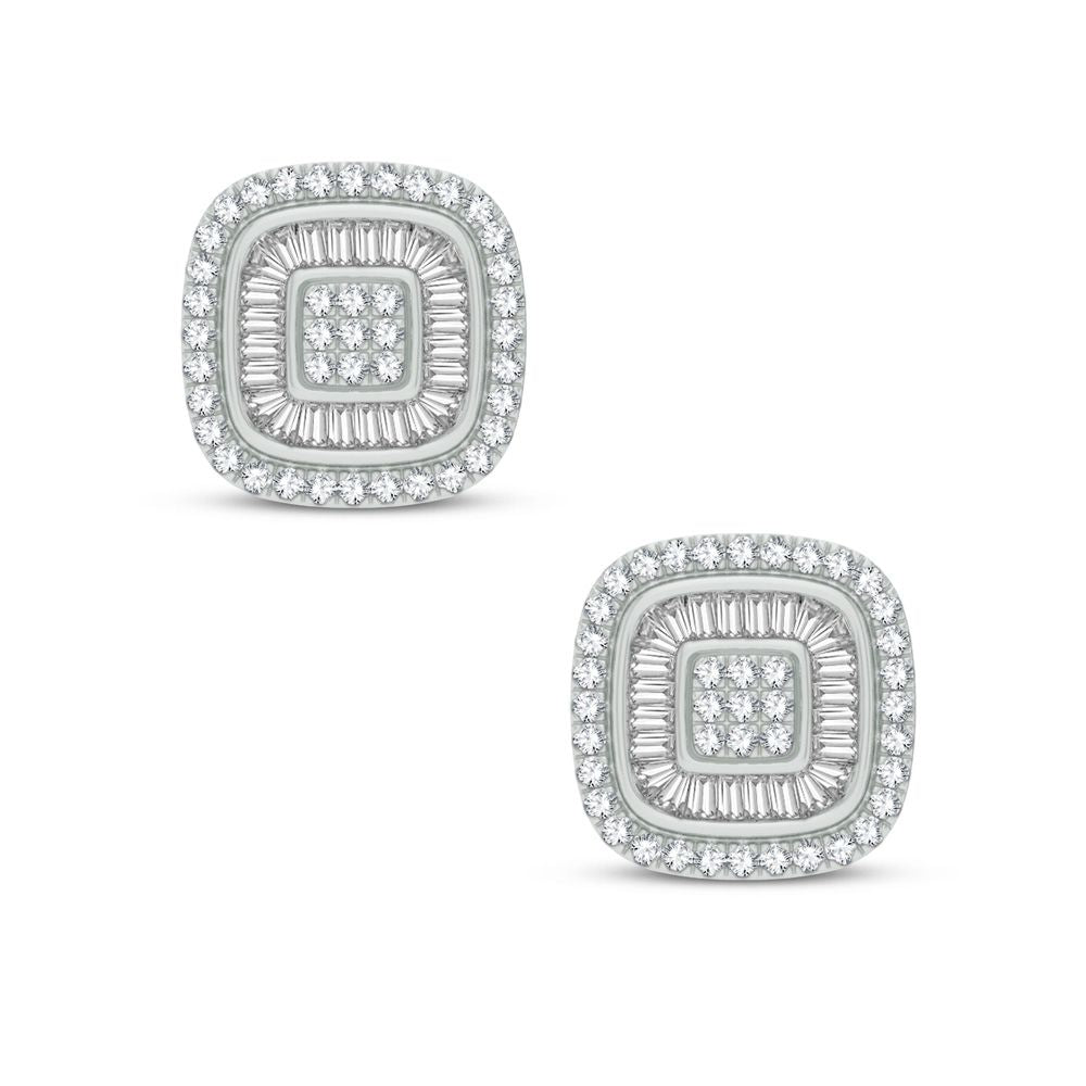 Sparkling 0.50ct Lab Diamond Earrings in White Gold