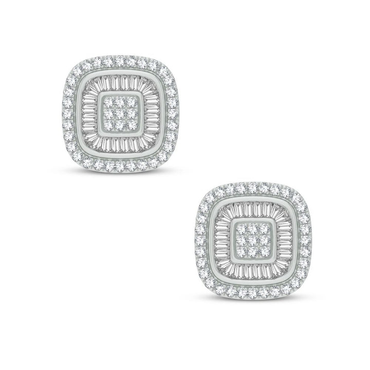 Sparkling 0.50ct Lab Diamond Earrings in White Gold