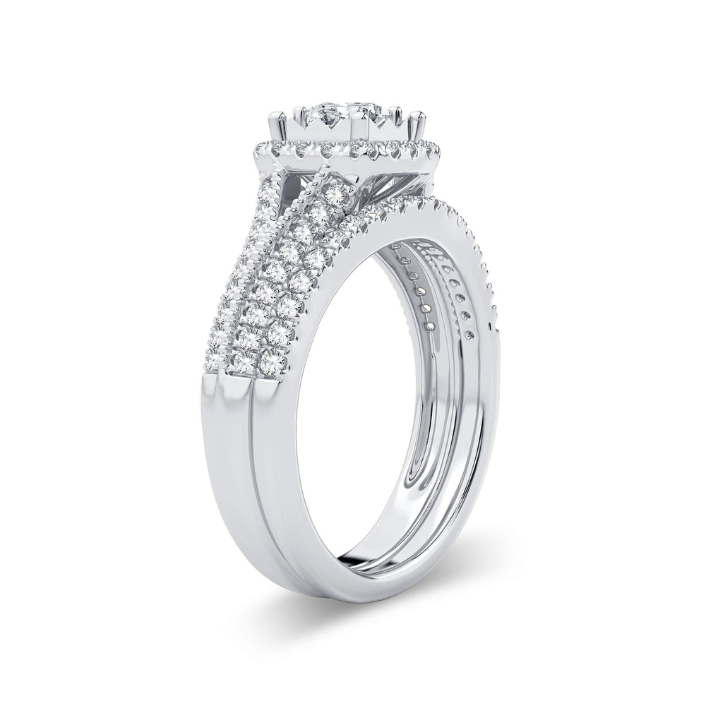 Brilliant 14k White Gold Lab Diamond Engagement Ring (0.75ct)