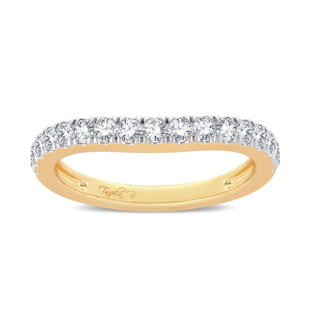 14K Yellow Gold 0.50ct Lab Diamond Womens Ring Enhancer