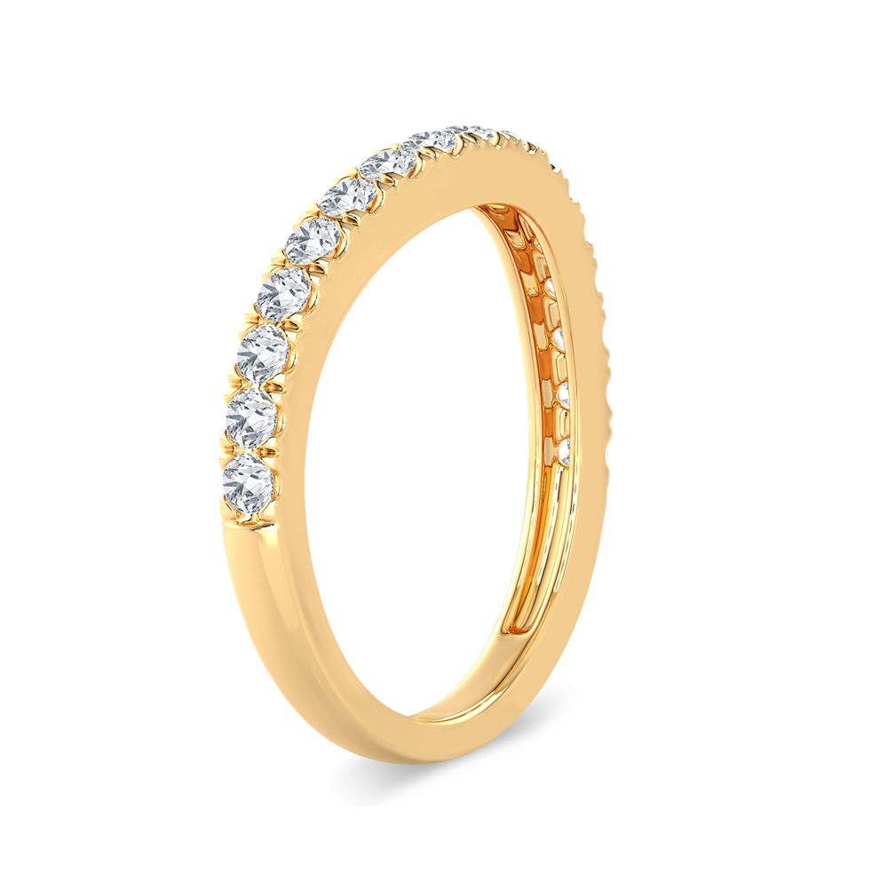 14K Yellow Gold 0.50ct Lab Diamond Womens Ring Enhancer