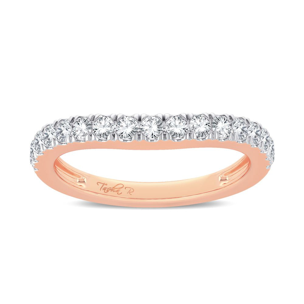 Romantic Rose Gold 0.50ct Lab Diamond Enhancer Ring Band