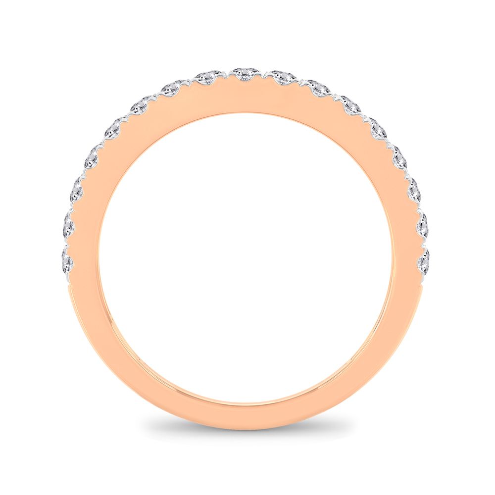 Romantic Rose Gold 0.50ct Lab Diamond Enhancer Ring Band