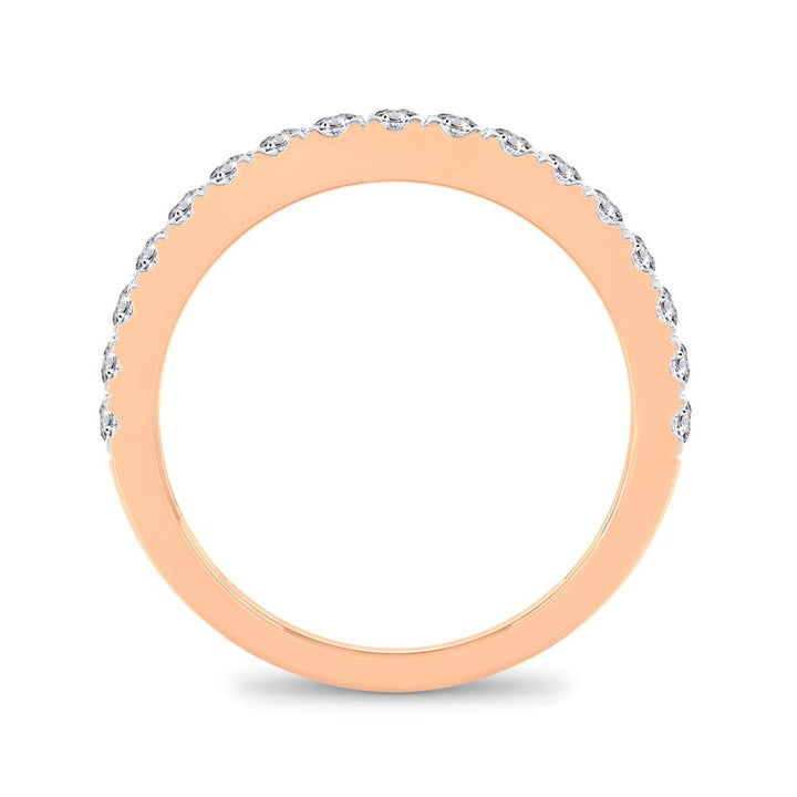 Romantic Rose Gold 0.50ct Lab Diamond Enhancer Ring Band