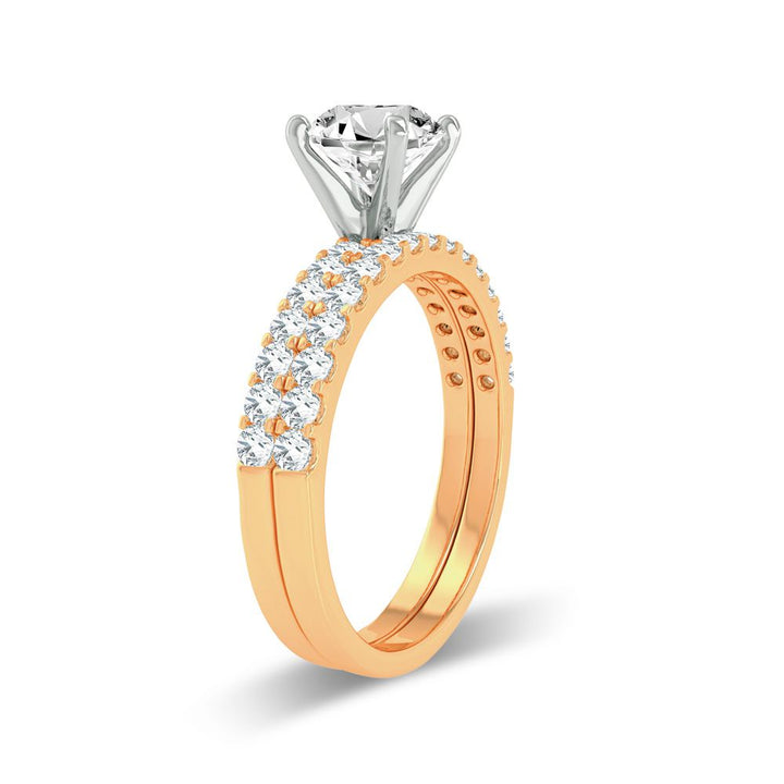 14k Yellow Gold Lab Diamond Engagement Ring Semi Mount
