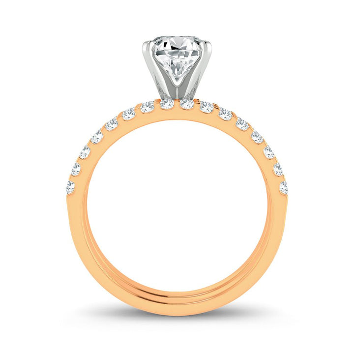 14k Yellow Gold Lab Diamond Engagement Ring Semi Mount