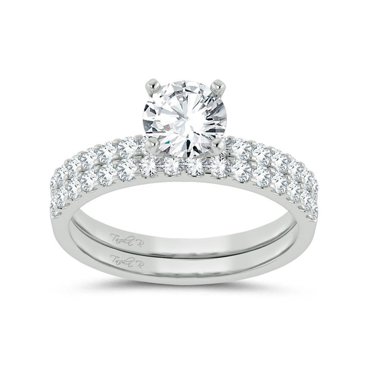 14k White Gold Lab Diamond Engagement Ring Semi Mount
