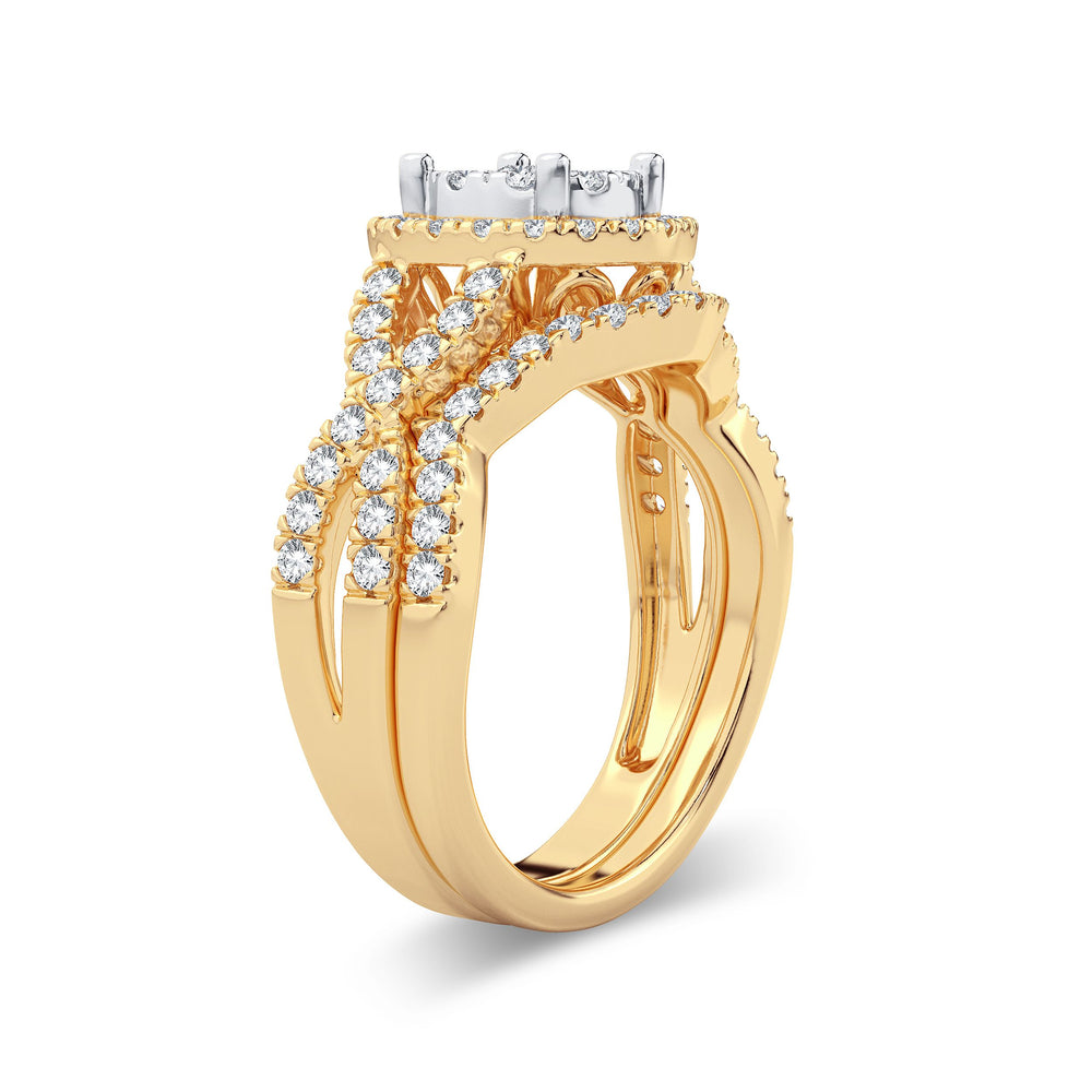 14K 1.00ct Diamond Bridal Ring