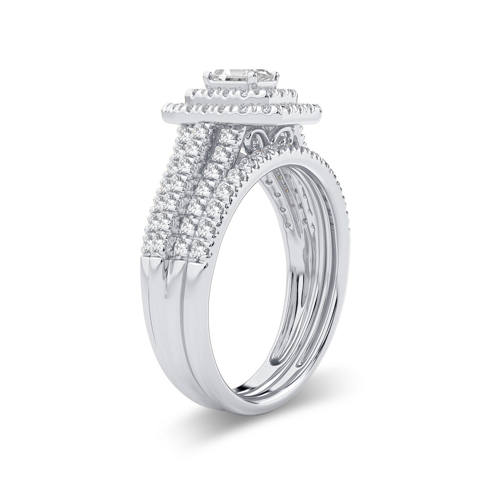 Brilliant 14k White Gold Lab Diamond Engagement Ring