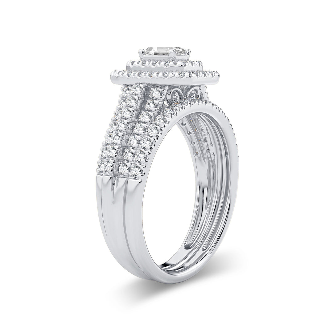 Brilliant 14k White Gold Lab Diamond Engagement Ring