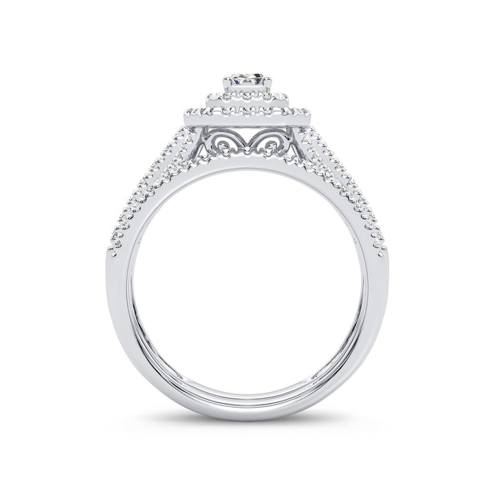 Brilliant 14k White Gold Lab Diamond Engagement Ring