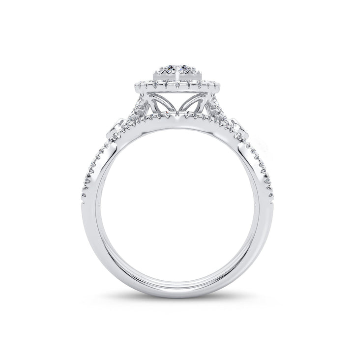 14K 1.00CT Diamond Bridal Ring