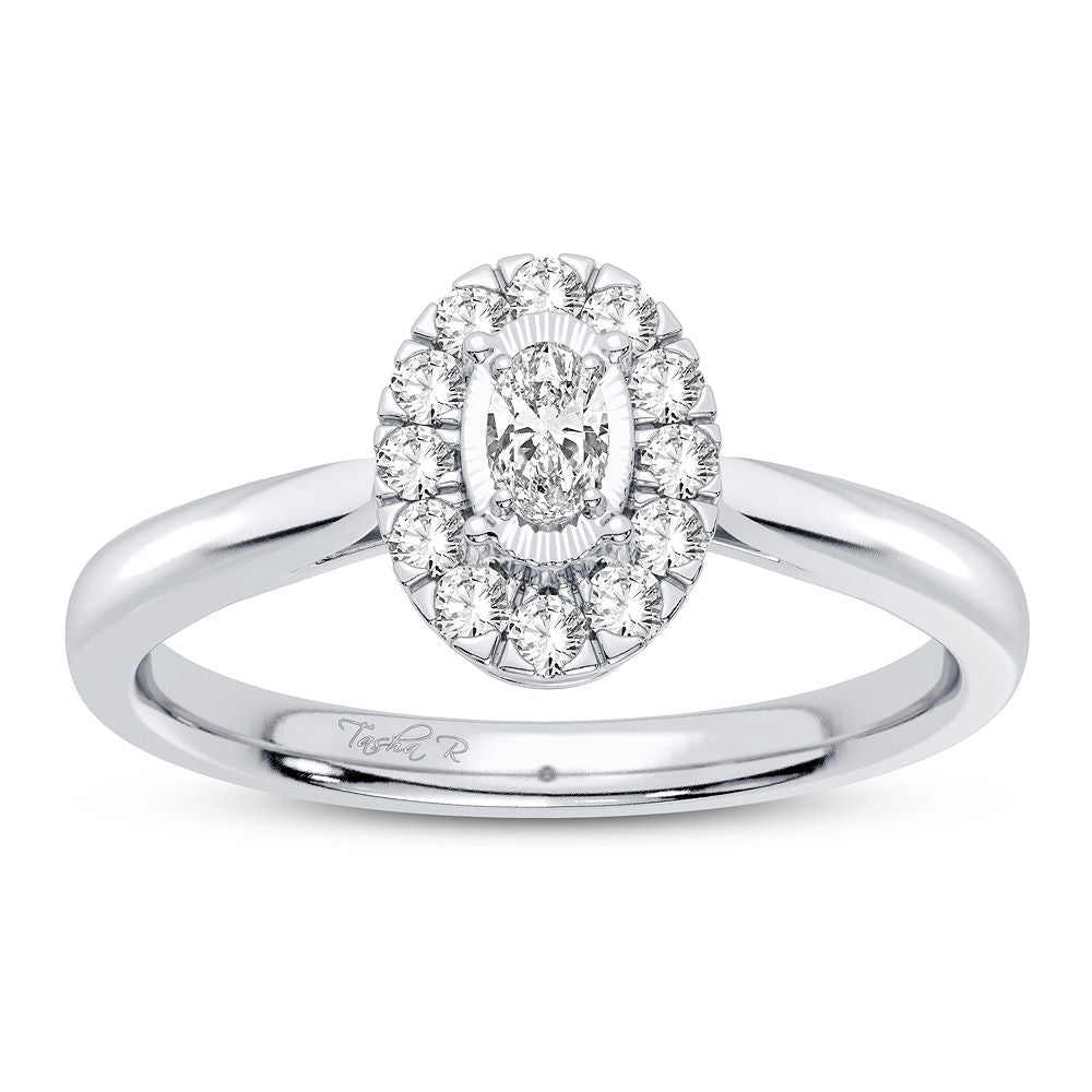 14k White Gold Lab Diamond Promise Ring (0.25CT)
