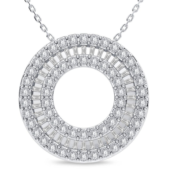 14k White Gold Lab Diamond Pendant: Timeless Elegance