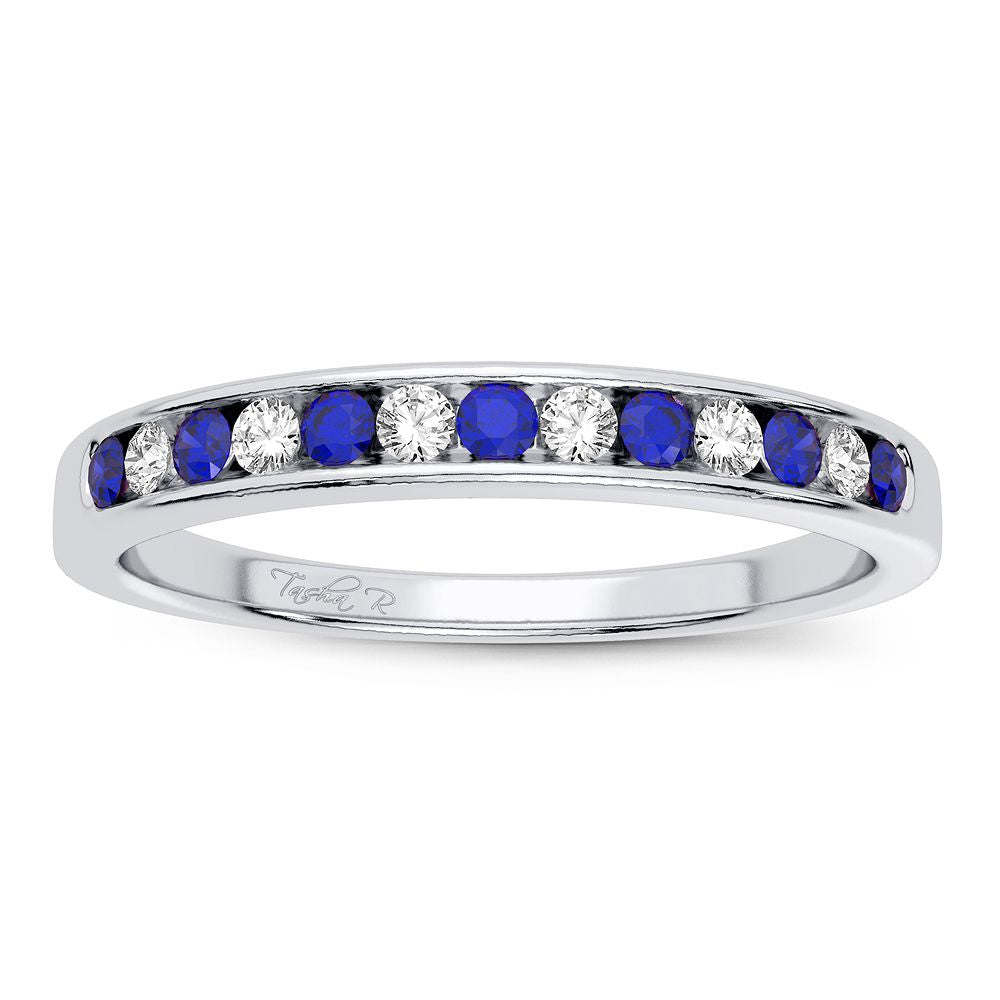 Chic 14k White Gold Lab Diamond Minimalist Womens Band