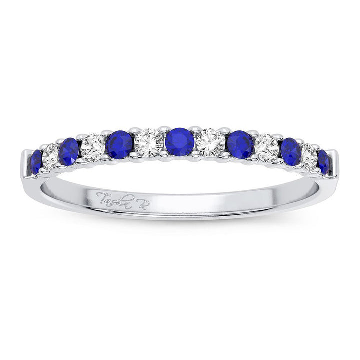 Chic 14k White Gold 0.10CT Lab Diamond Womens Slim Band