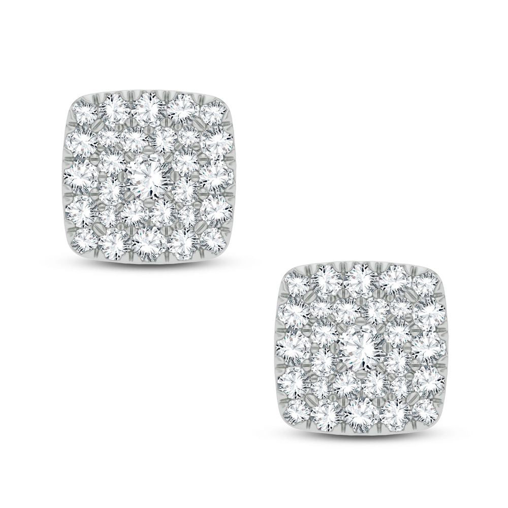Brilliant 14k White Gold Lab Diamond Stud Earrings (0.50 CT)