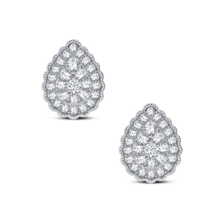 Chic 14k White Gold Lab Diamond Stud Earrings (0.50 CT)