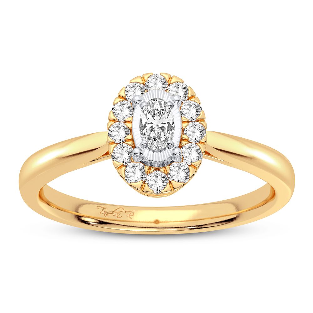 14K Yellow Gold Lab Diamond Promise Ring (0.25CT)