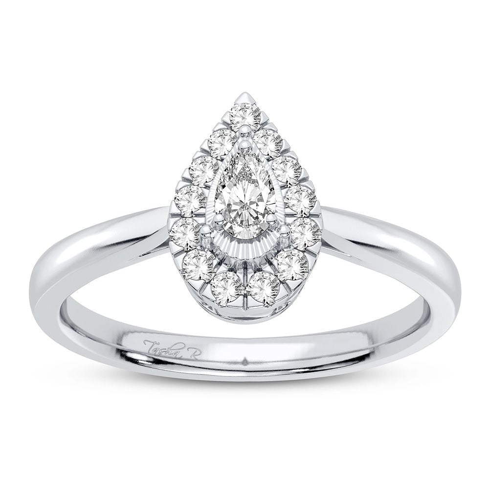 14k White Gold Lab Diamond Promise Ring (0.25CT)