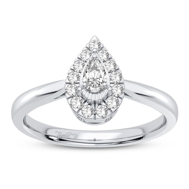 14k White Gold Lab Diamond Promise Ring (0.25CT)