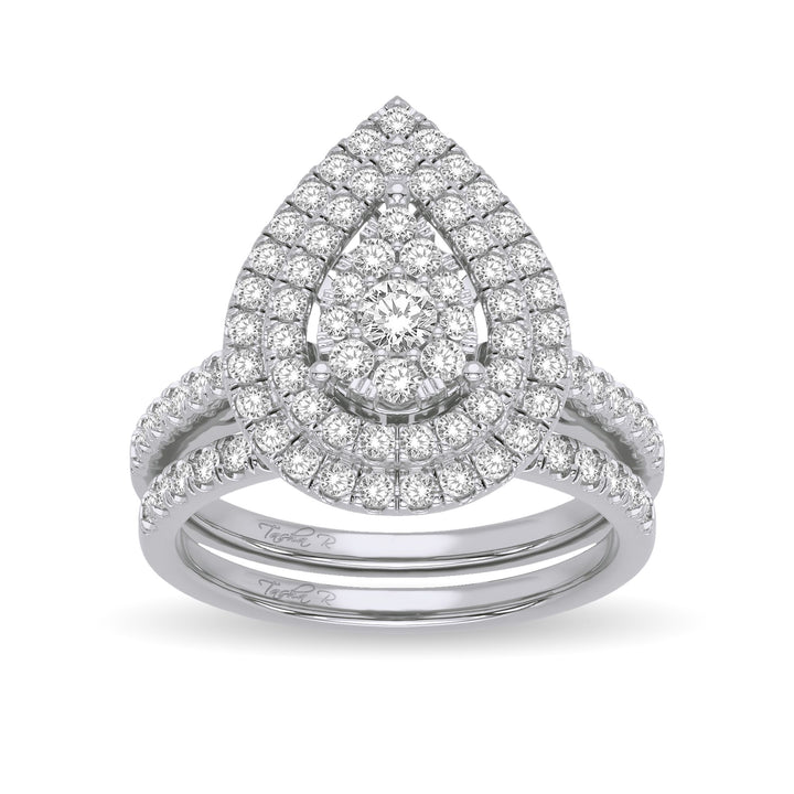 14K 1.00ct Diamond Bridal Ring