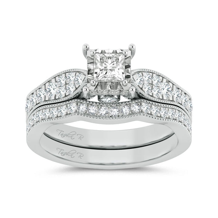 Timeless 14k White Gold 0.9ct Lab Diamond Engagement Ring