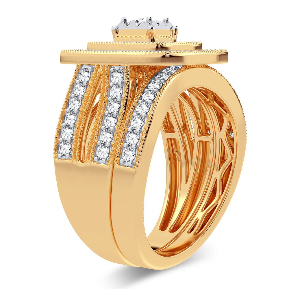14K 1.00CT Diamond Bridal Ring