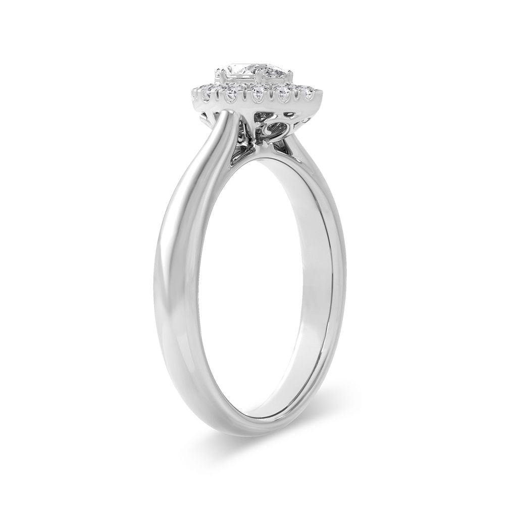 Sparkling 14K White Gold Lab Diamond Promise Ring for Her