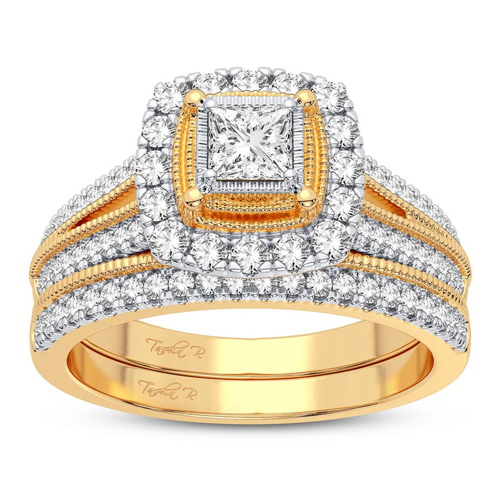 14k Yellow Gold Lab Diamond Womens Bridal Ring 0.62CT