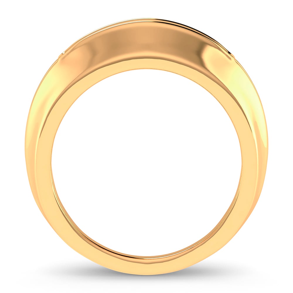 14K 0.25CT DIAMOND MEN'S BAND