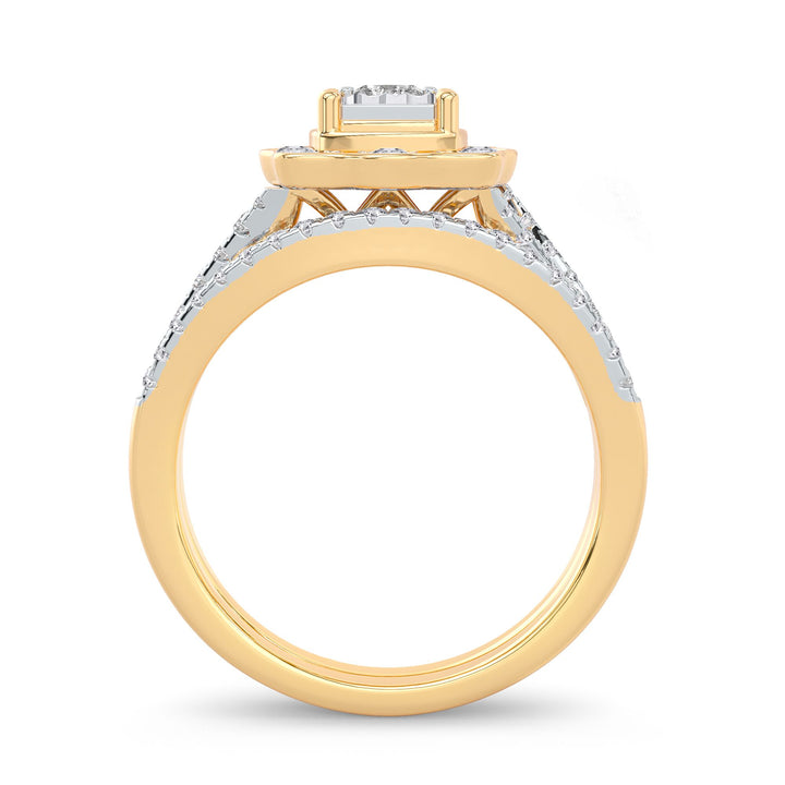 14K 0.62CT Diamond Bridal Ring