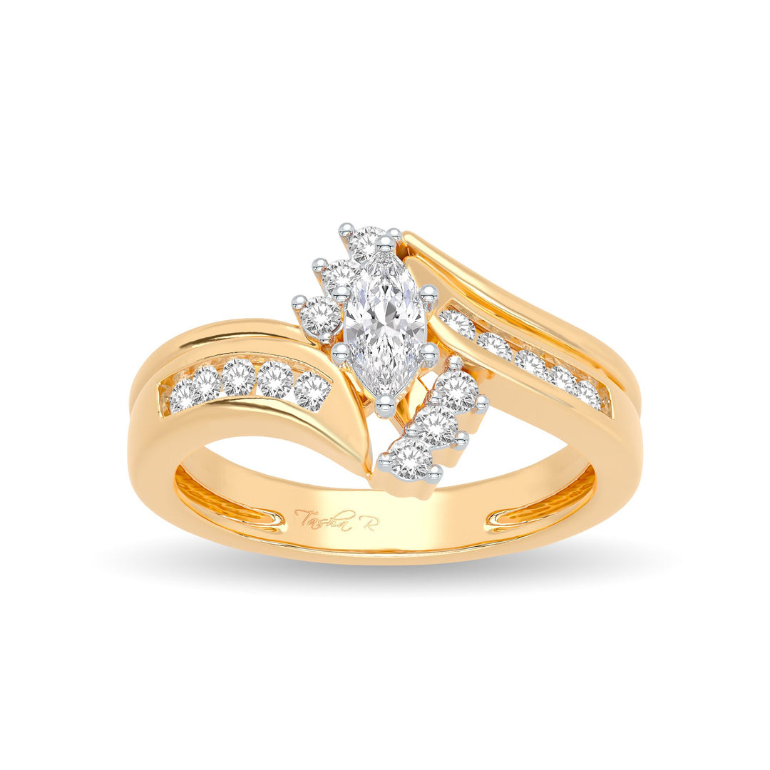 Timeless 14k Yellow Gold Lab Grown Diamond Engagement Ring