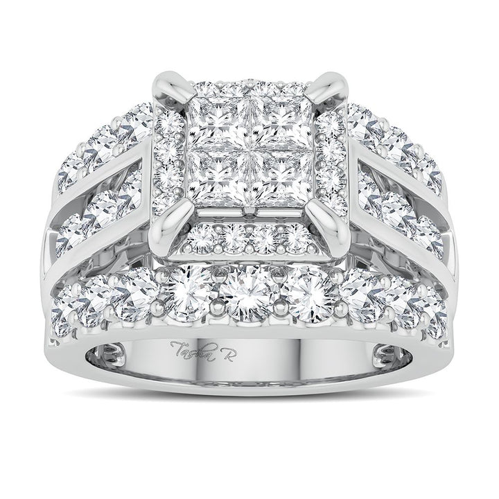Brilliant 14k White Gold Lab Diamond Engagement Ring