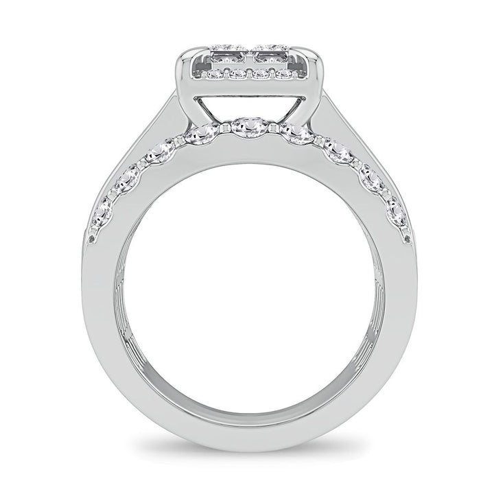 Brilliant 14k White Gold Lab Diamond Engagement Ring