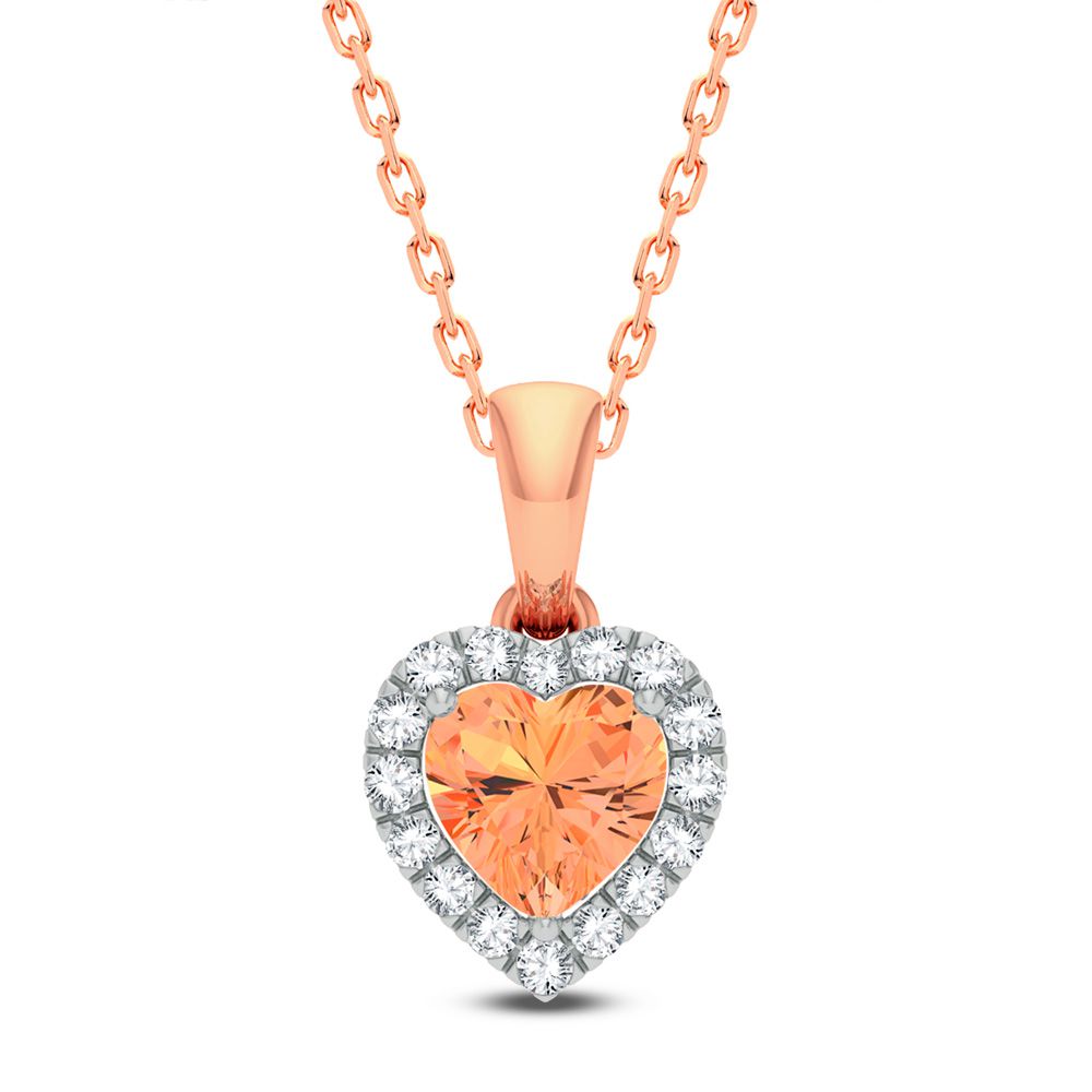 14k White Gold Lab Diamond Pendant - Timeless Feminine Charm