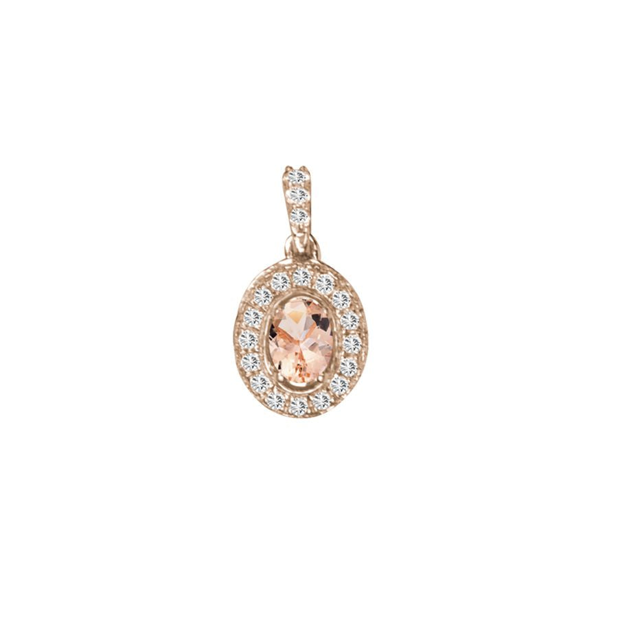 Elegant 14k White Gold 0.33CT Lab Diamond Pendant