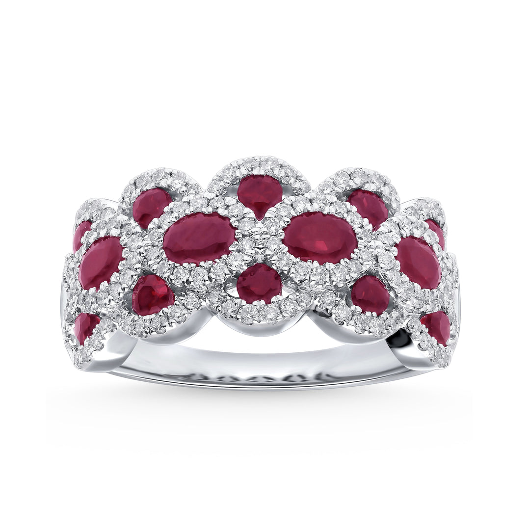 14K 0.53CT  Diamond SAPPHIRE RING
