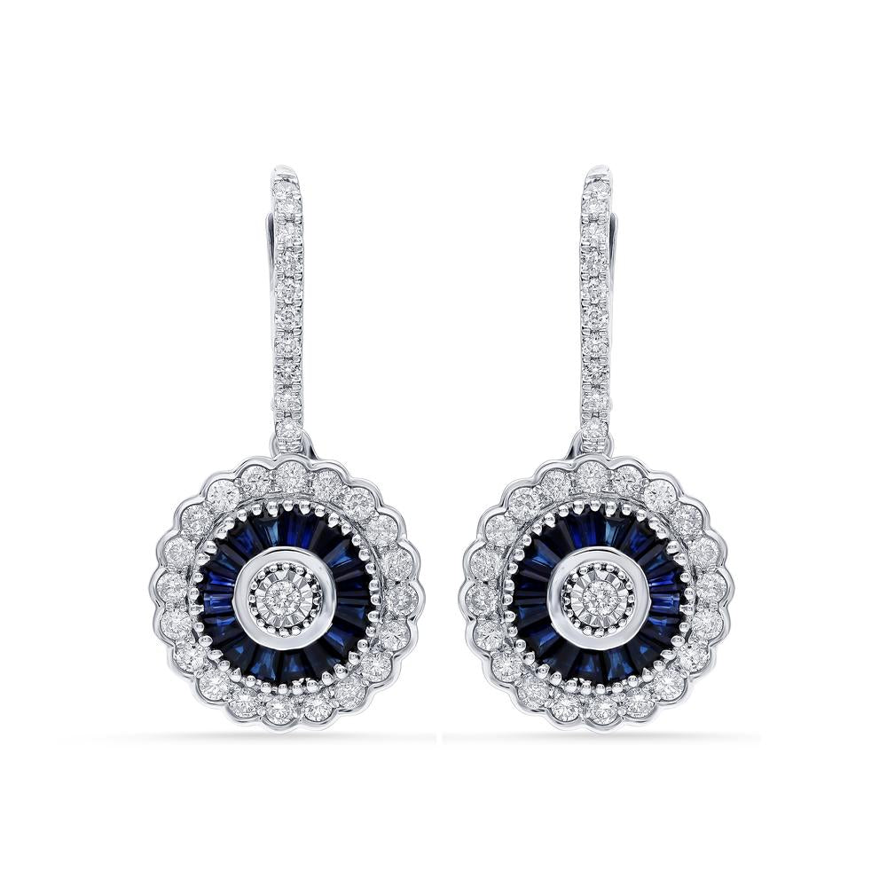 Brilliant 14k White Gold 1CT Lab Diamond Stud Earrings