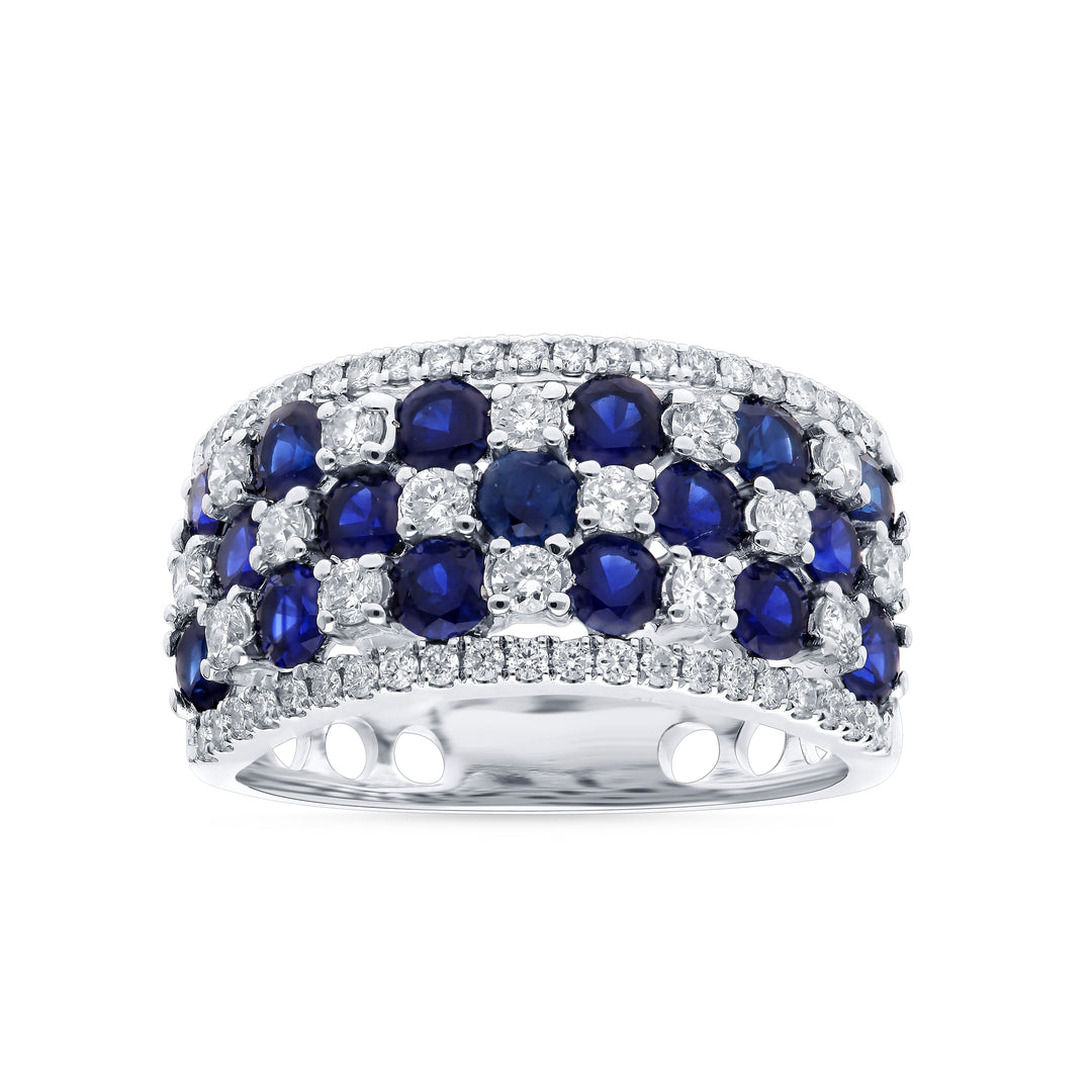 14K 0.73CT Diamond SAPPHIRE RING