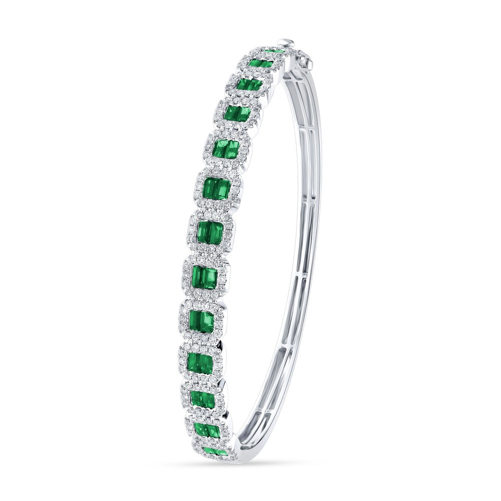 14K 1.27CT Diamond Bangle