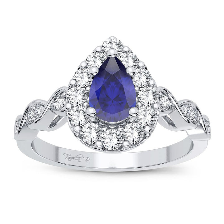 Sparkling 14k White Gold 0.28CT Lab Diamond Ring