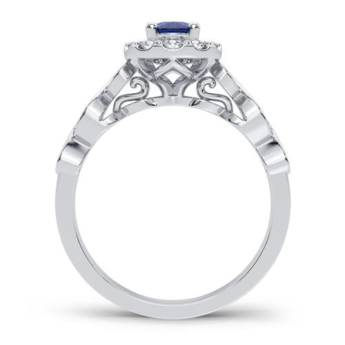 Sparkling 14k White Gold 0.28CT Lab Diamond Ring