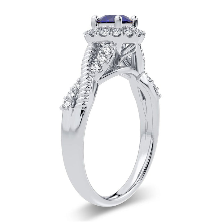 Timeless 14k White Gold 0.25CT Lab Diamond Ring