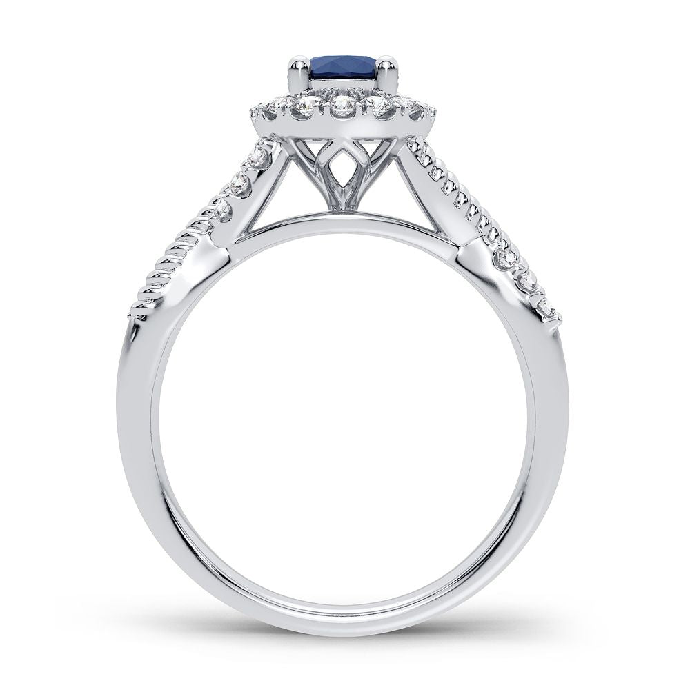 Timeless 14k White Gold 0.25CT Lab Diamond Ring