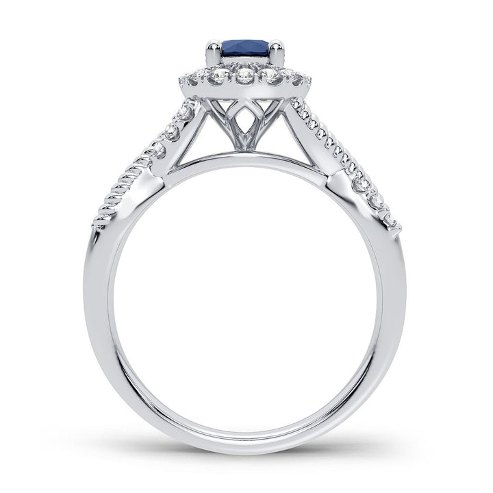 Timeless 14k White Gold 0.25CT Lab Diamond Ring