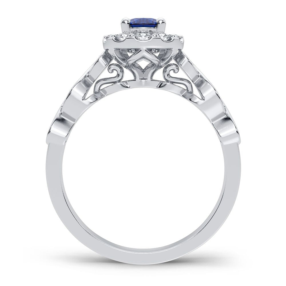14K 0.28CT Diamond Ruby Ring