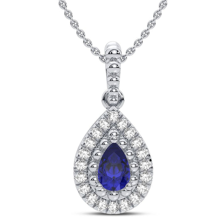 Elegant 14k White Gold 0.50CT Lab Diamond Pendant