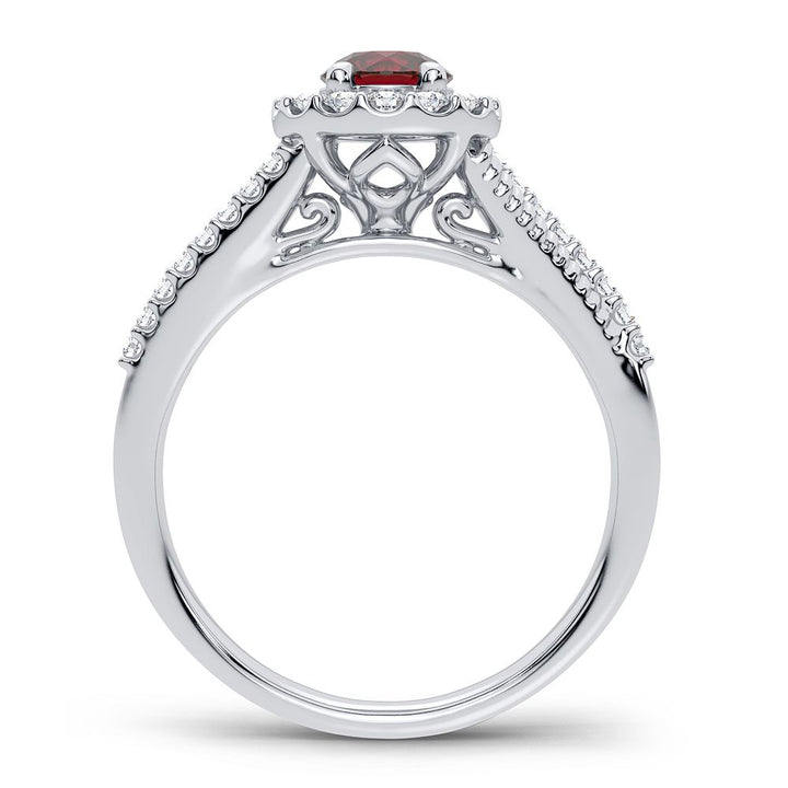 Luminous 14k White Gold Lab Diamond Womens Ring (0.25CT)
