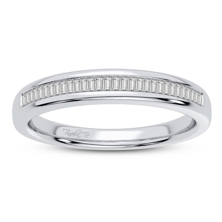 Chic 10k Gold Lab Diamond Contemporary Ring Band